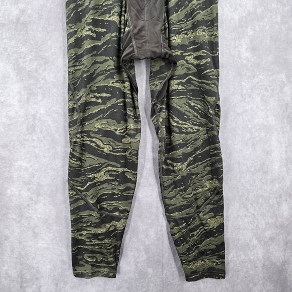 Russell Green Camo Compression Dri Power Scent Stop Leggings Pants Large L - Picture 4 of 8